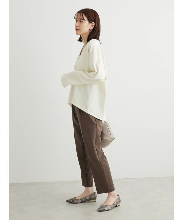 Green Parks Ｂ．ＳＥＴ２点深Ｖプルオーバー＋スクエアタンク Ecru