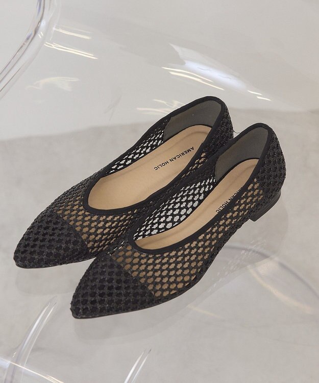 AMERICAN HOLIC サマーメッシュパンプス Black