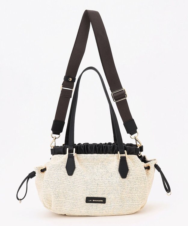 LA BAGAGERIE シャーリング2WAYサマーバッグ　mini アイボリー