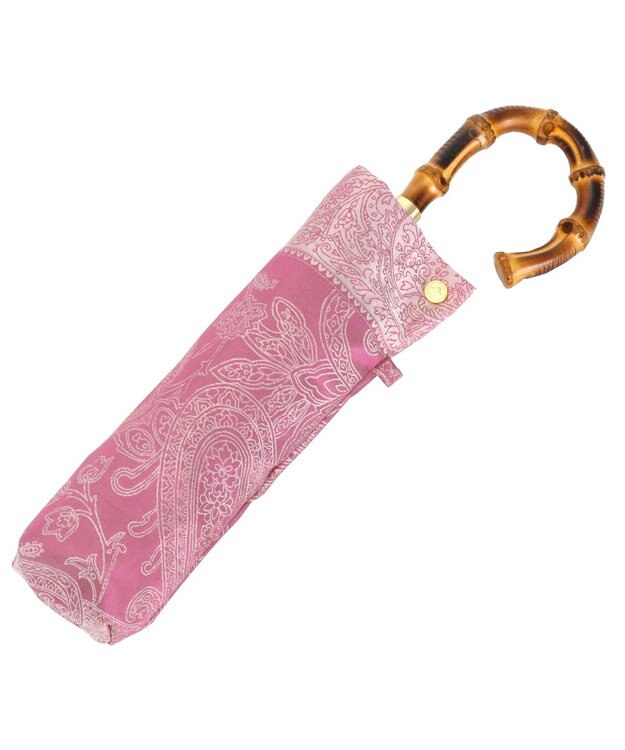 槇田商店 Kirie ペイズリー ビオニーピンク 折りたたみ傘 ピンク