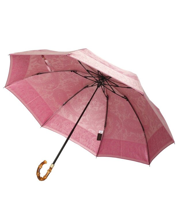 槇田商店 Kirie ペイズリー ビオニーピンク 折りたたみ傘 ピンク
