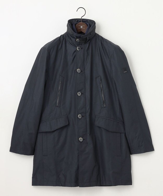 JOSEPH ABBOUD 【3WAY/撥水/INフード/ダウンライナー付】 3WAY高機能ダウンコートインターレースメモリーダウン ネイビー系