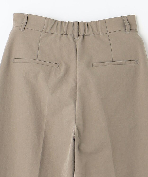 ANY 【吸水速乾/イージーケア/ストレッチ/ウエストゴム/洗濯機可能】ドライチノタックパンツ ライトモカ