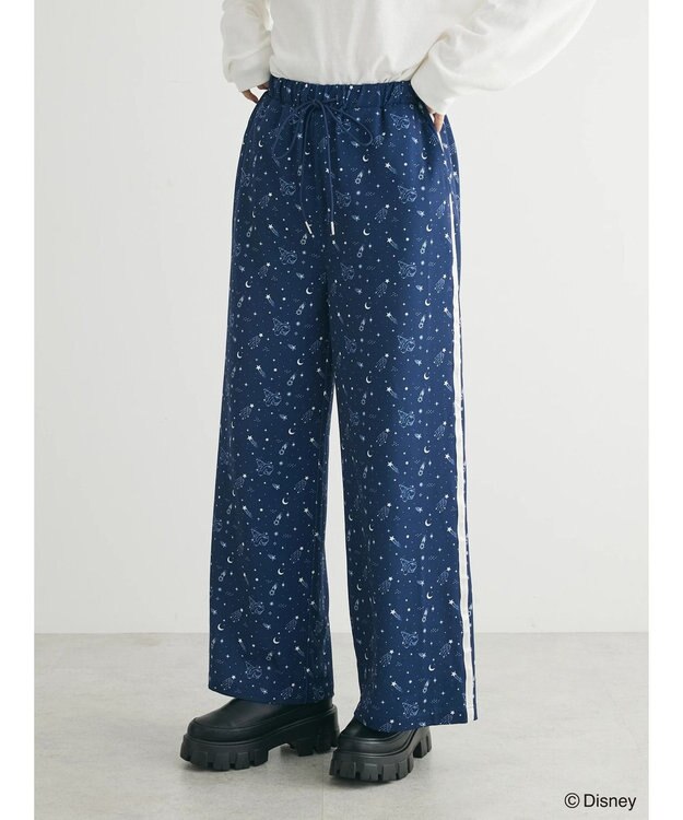 Green Parks ＦＡＮＴＡＳＩＡ／サイドライン柄パンツ Navy