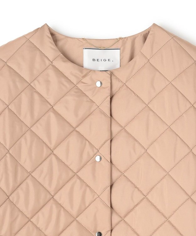 BEIGE， 【S-size】JACOB / キルティングアウター Camel