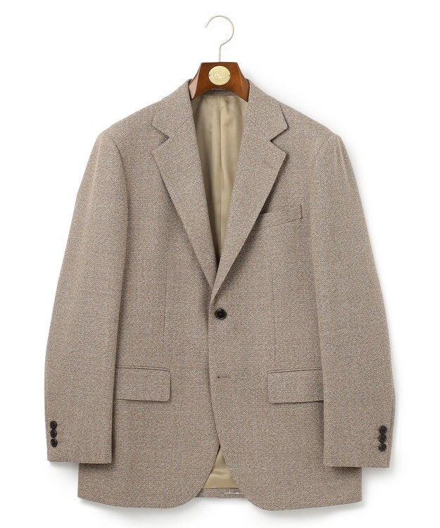 J.PRESS MEN 【NEWSTAGE】シルキーソフトツイード ジャケット/総裏 ベージュ系