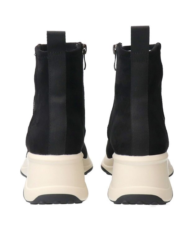 Bridget Birkin 【Bridget Birkin】ラインストーンハイカットスニーカーブーツ ブラックスウェード