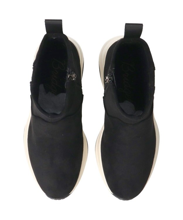 Bridget Birkin 【Bridget Birkin】ラインストーンハイカットスニーカーブーツ ブラックスウェード