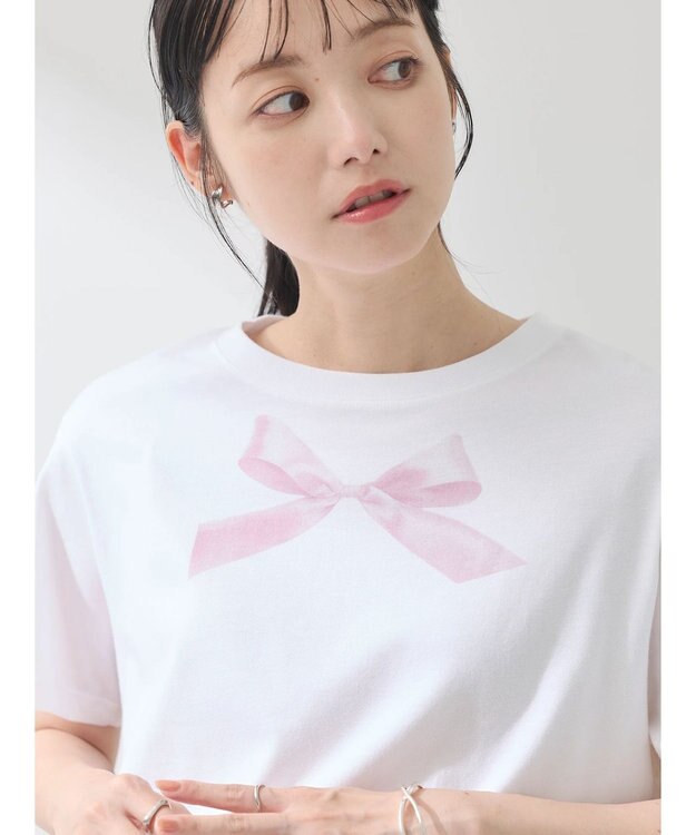 earth music&ecology アソートリボンＴＥＥ Pink