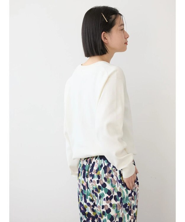 AMERICAN HOLIC エコカルットクルーネックカーディガン Ivory