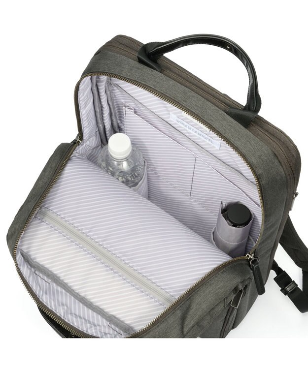 ACE BAGS & LUGGAGE ace. フィッテムヘザー ビジネスリュック A4サイズ 14インチPC収納 エキスパンド 20114 エース ブラック