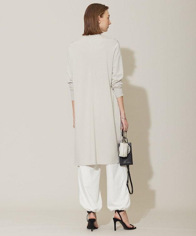 ICB 【WEB限定カラーあり・接触冷感・UVケア・洗える】 シンセティックハイゲージ ロングカーディガン トープ系