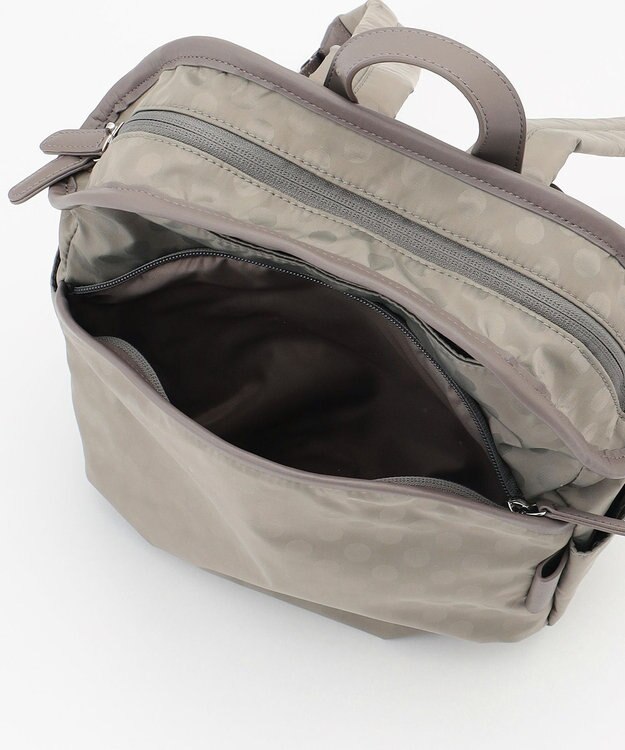 Y'SACCS Polka Dots　パイピングポケットコンパクトリュック グレージュ