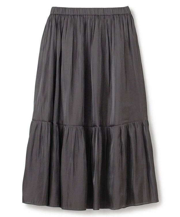 UNFILO シャイニースカート チャコール