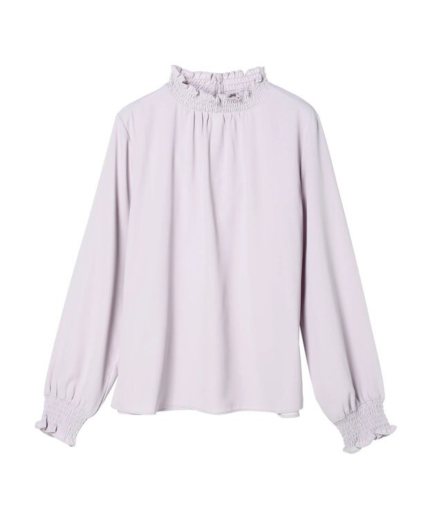 earth music&ecology シャーリングブラウス Light Pink