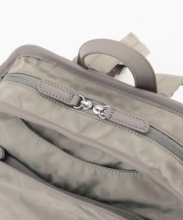 Y'SACCS Polka Dots　パイピングポケットコンパクトリュック グレージュ