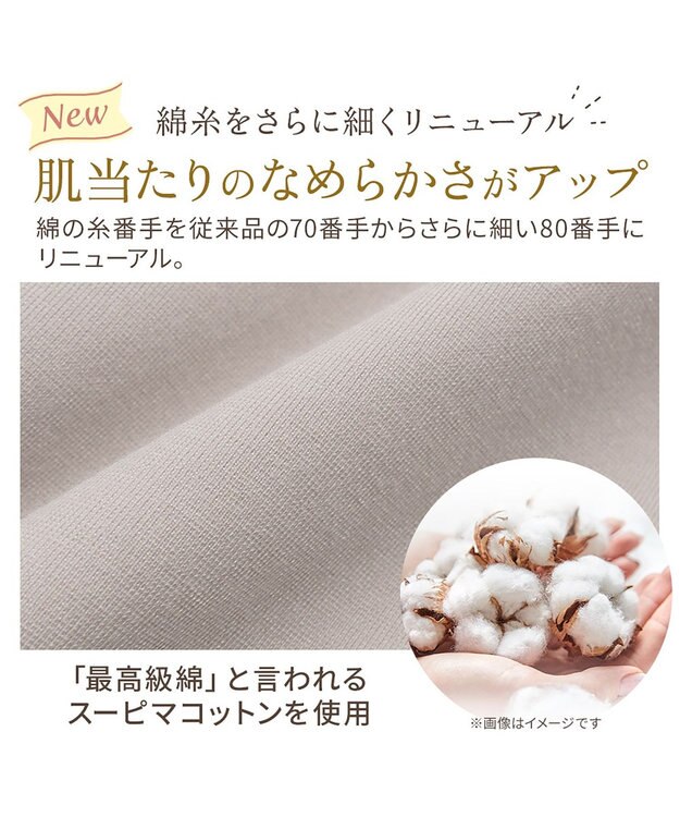 BRADELIS New York 【BRADELIS NewYork peace】綿混キャッチャーカップレースブラ25  ノンワイヤー 補正下着 補整 谷間メイク グレージュ