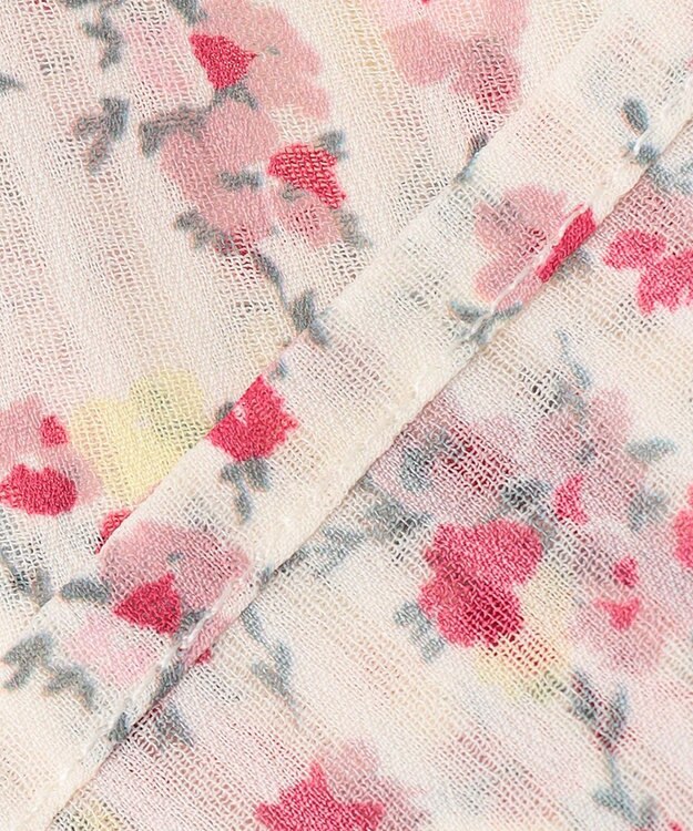 組曲 L 【WEB限定・2SET】フラワープリントアンサンブルニット ピンク系