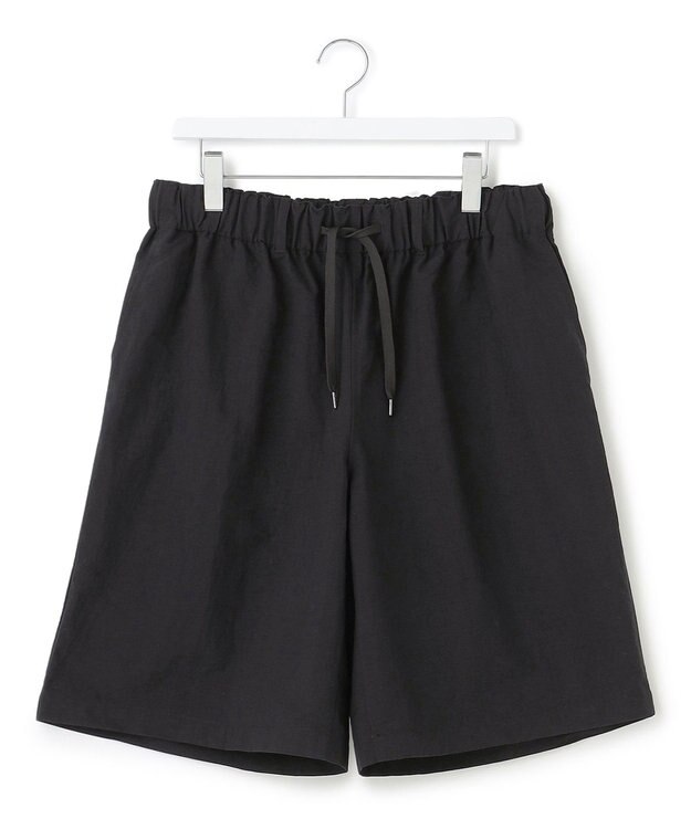 J.PRESS YORK STREET 【UNISEX】ナイロンワッシャー ショートパンツ ブラック系