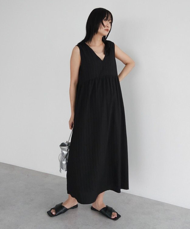 Green Parks ５ＷＡＹノースリーブワンピース Black