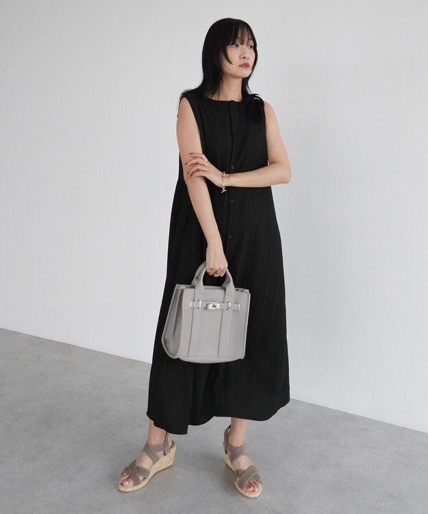 Green Parks ５ＷＡＹノースリーブワンピース Black