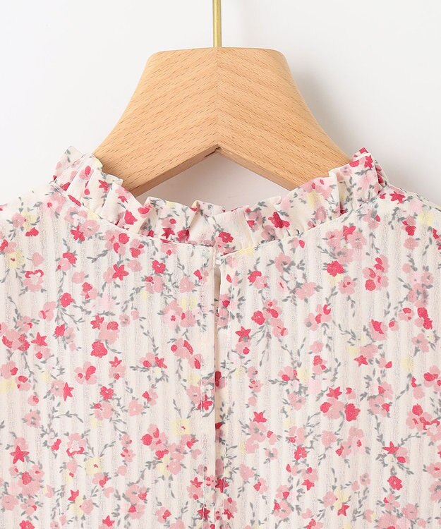 組曲 S 【WEB限定・2SET】フラワープリントアンサンブルニット ピンク系