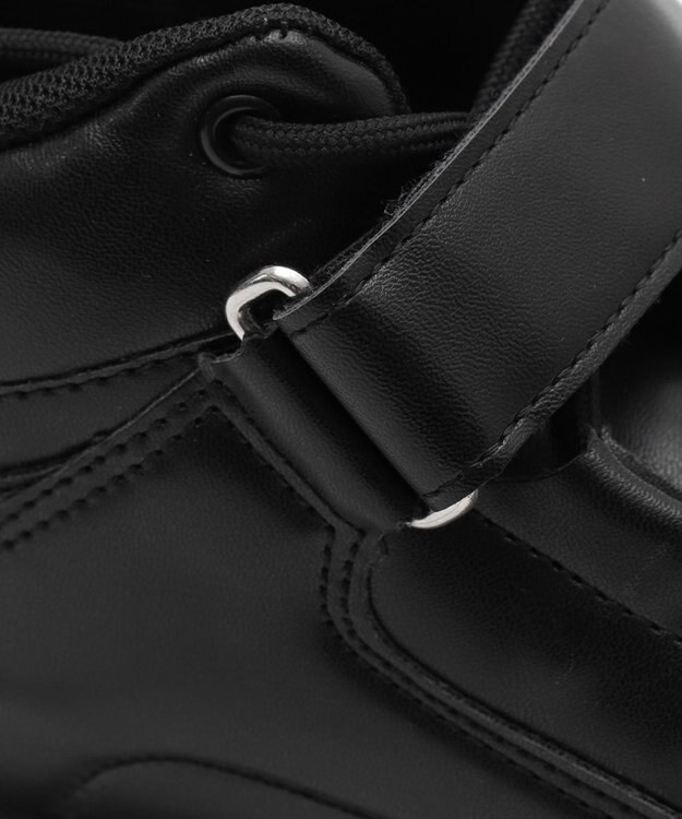 WEGO 【MLサイズ展開】ハイカットベルト厚底スニーカー ブラック