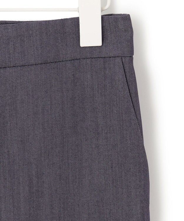 ICB L 【洗える】リアクティブソフトデニム　セミフレアパンツ インディゴ系