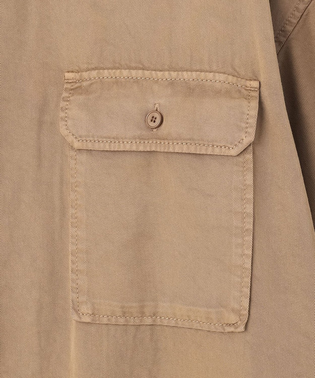 23区 L 【SLOW/一部店舗限定】ガーメントツイル 2WAY シャツ ベージュ系