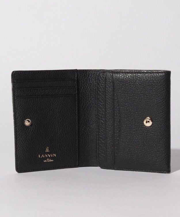 LANVIN en Bleu メラニー 二つ折りBOX財布 ブラック