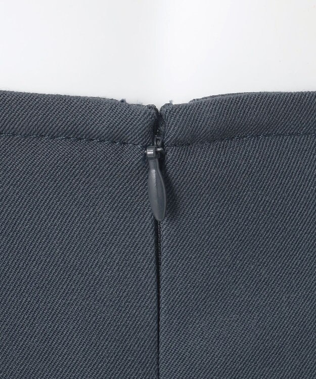 23区 L 【エステータ】ハードギャバジン スカート スチールブルー系