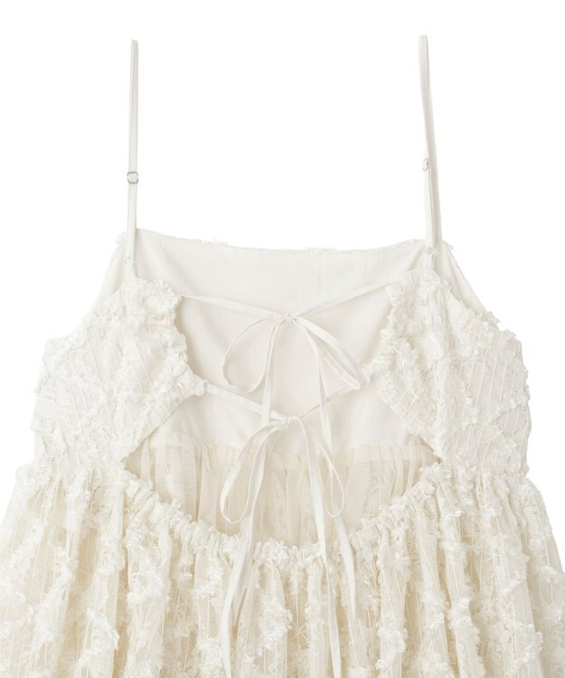 earth music&ecology 【予約】フリンジレースキャミビスチェ ブラック