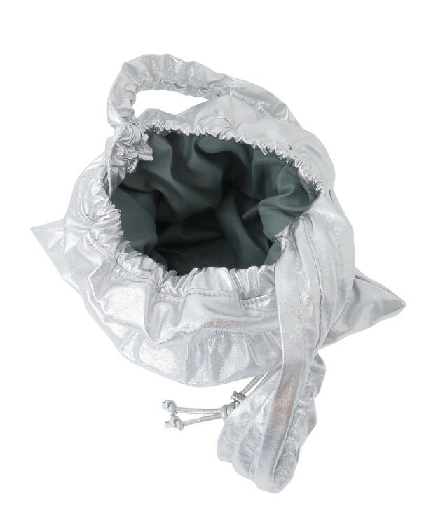 YECCA VECCA 【CONTROL FREAK】ギャザー2WAYバッグ Silver