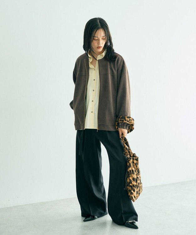 YECCA VECCA 【CONTROL FREAK】ギャザー2WAYバッグ Leopard