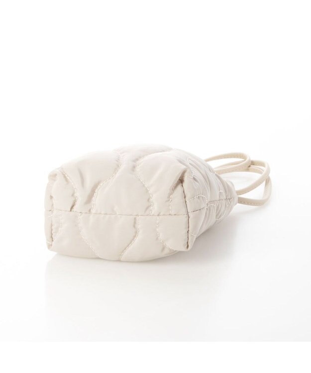 UNBILLION cachecache ナイロンキルティングスマホショルダー アイボリー