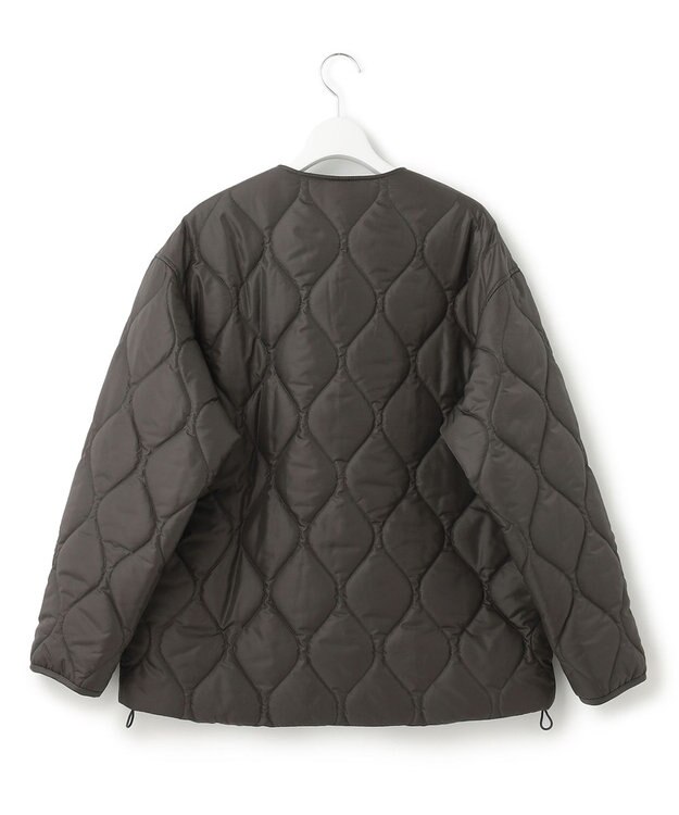 23区 L 【洗える】中綿キルティング ショート ブルゾン スレートグレー