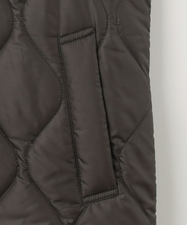 23区 L 【洗える】中綿キルティング ショート ブルゾン スレートグレー