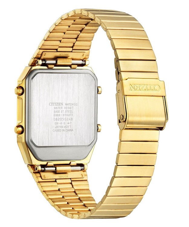 CITIZEN 【レトロフューチャーなデザイン】80年代に一世を風靡したアナデジテンプ ゴールド
