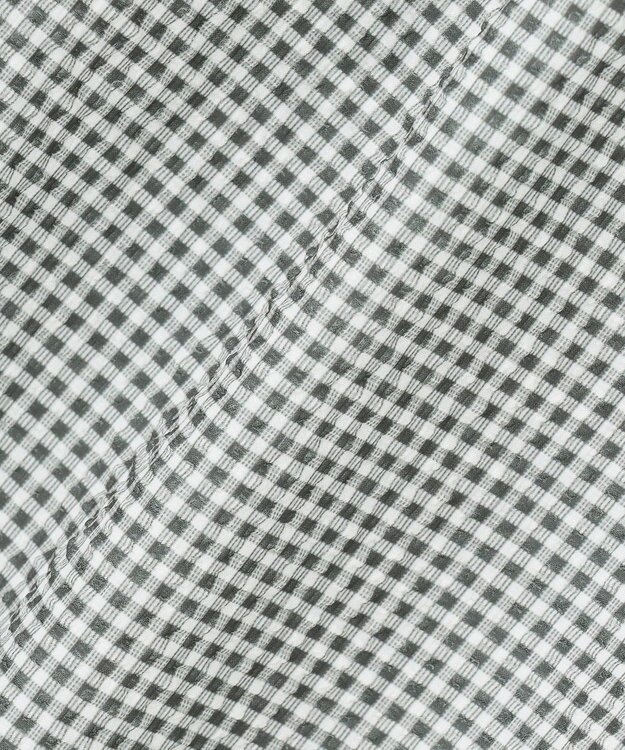 23区GOLF 【WOMEN】【撥水】ギンガムサッカー テーパードパンツ グレー系3