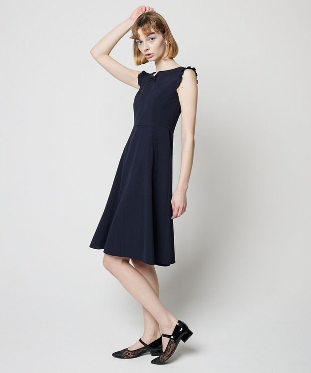 TOCCA 【消臭・吸水速乾・洗える！】AFTER RAIN ドレス ネイビー系