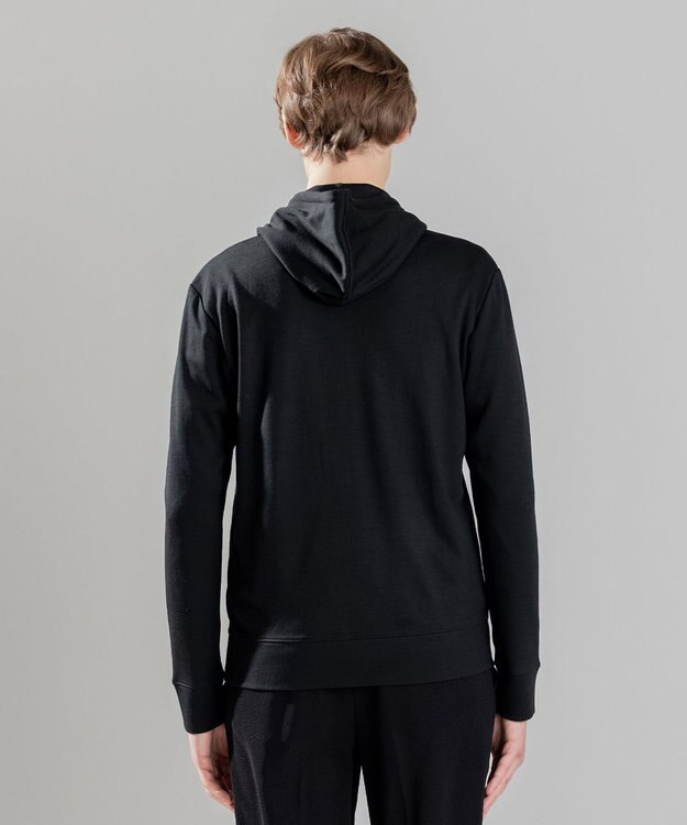 JOSEPH HOMME FINE WOOL PONTI HOODIE ブラック系