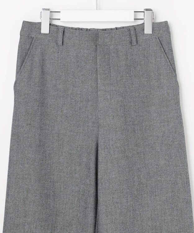 J.PRESS LADIES L チェルビック セミワイド パンツ グレー系