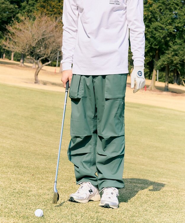 PW CIRCULUS 【MEN】ワイドカーゴパンツ ゴルフ グリーン系
