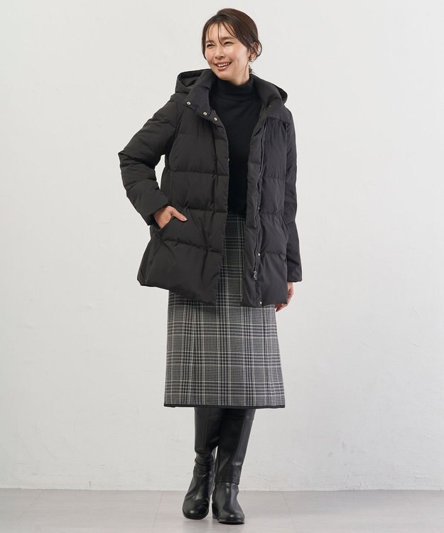 J.PRESS LADIES PURE WOOL タートルネック ニット ブラック系