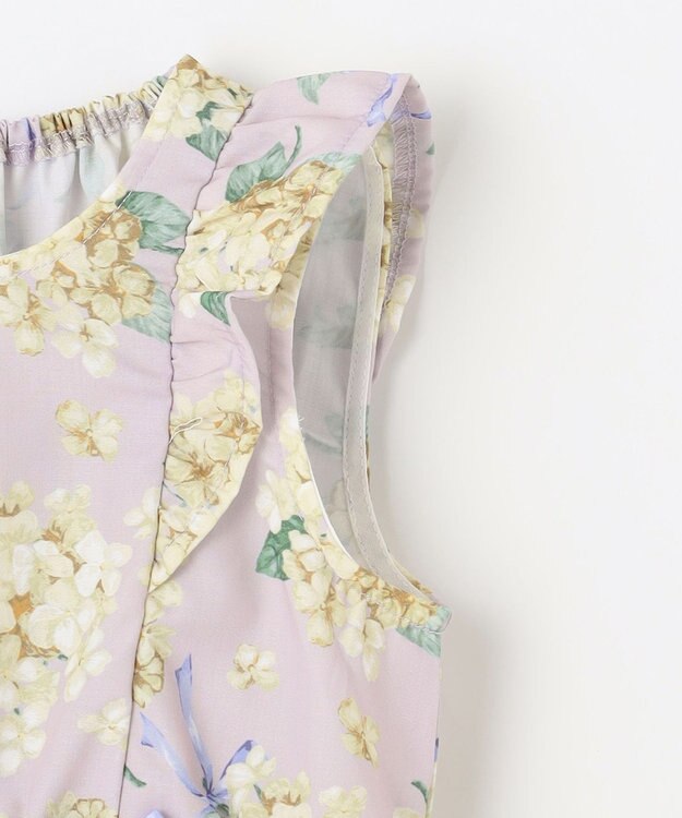 ANY KIDS アジサイ ワンピース ラベンダー系