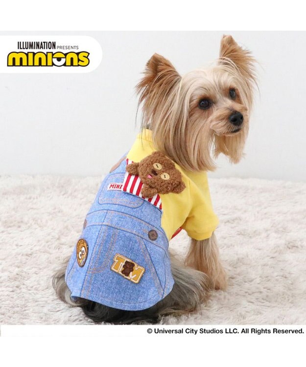 PET PARADISE ミニオン ティム トレーナー 《オーバーオール 風》 小型犬 イエロー