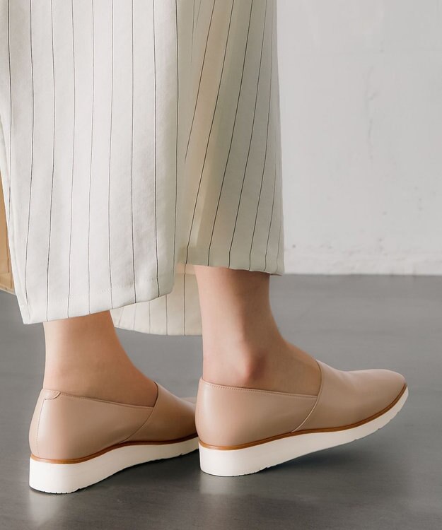 ASICS WALKING ペダラ レディース 2E 3.0cmヒール ベージュ系