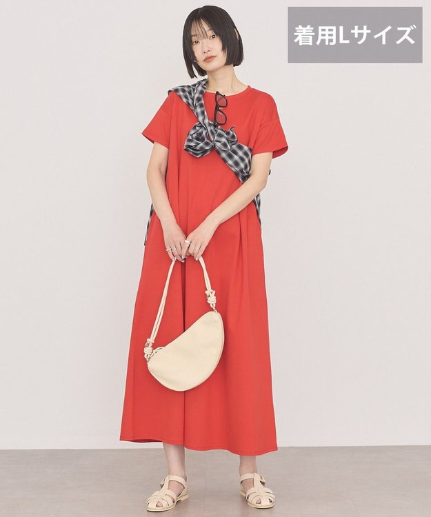 AMERICAN HOLIC 【選べる丈】フレアワンピース Red