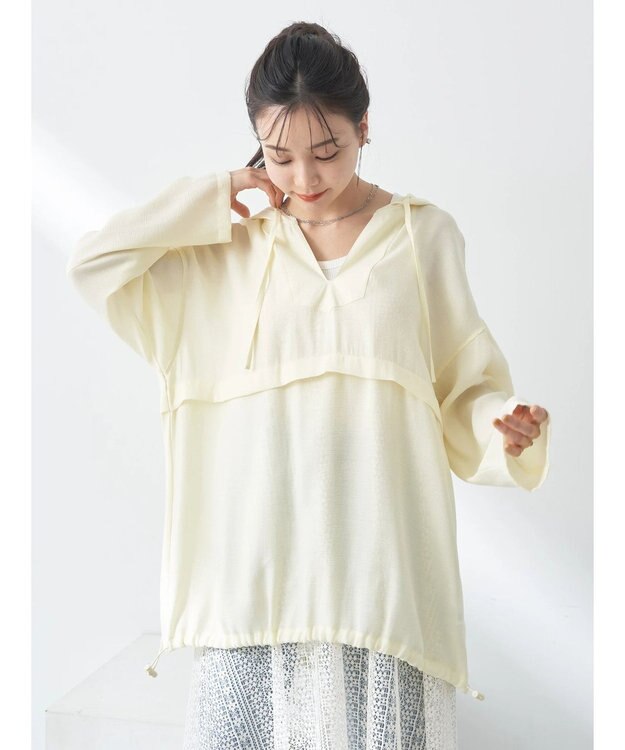 earth music&ecology シアーアノラック Light Yellow