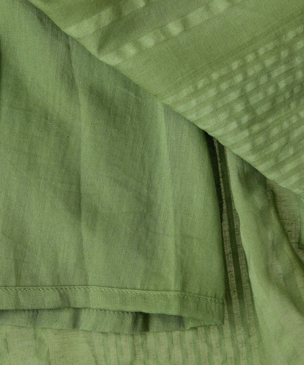 Green Parks Ｉ　シアーサッカーギャザースカート Ivory